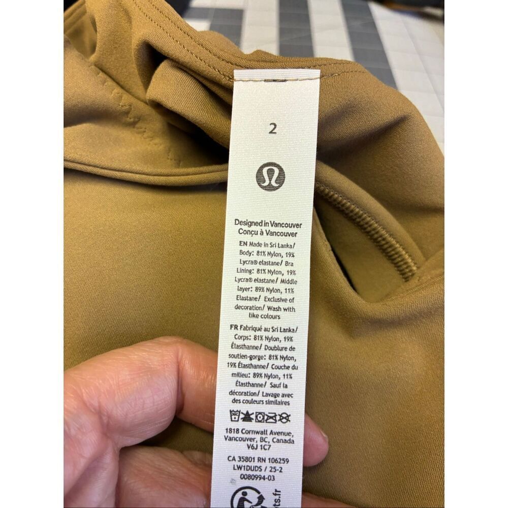 Lululemon NWT Align Tank Top in Mustard Size 2 - Picture 7 of 7